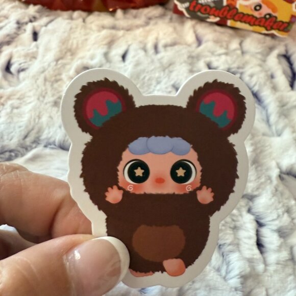 Migo Little Troublemaker Series Plush Pendant Blind - Escape Little Bear - Picture 2 of 5